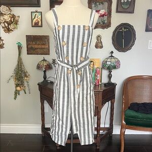 Lola Shoetique Black and White Striped Midi Dress